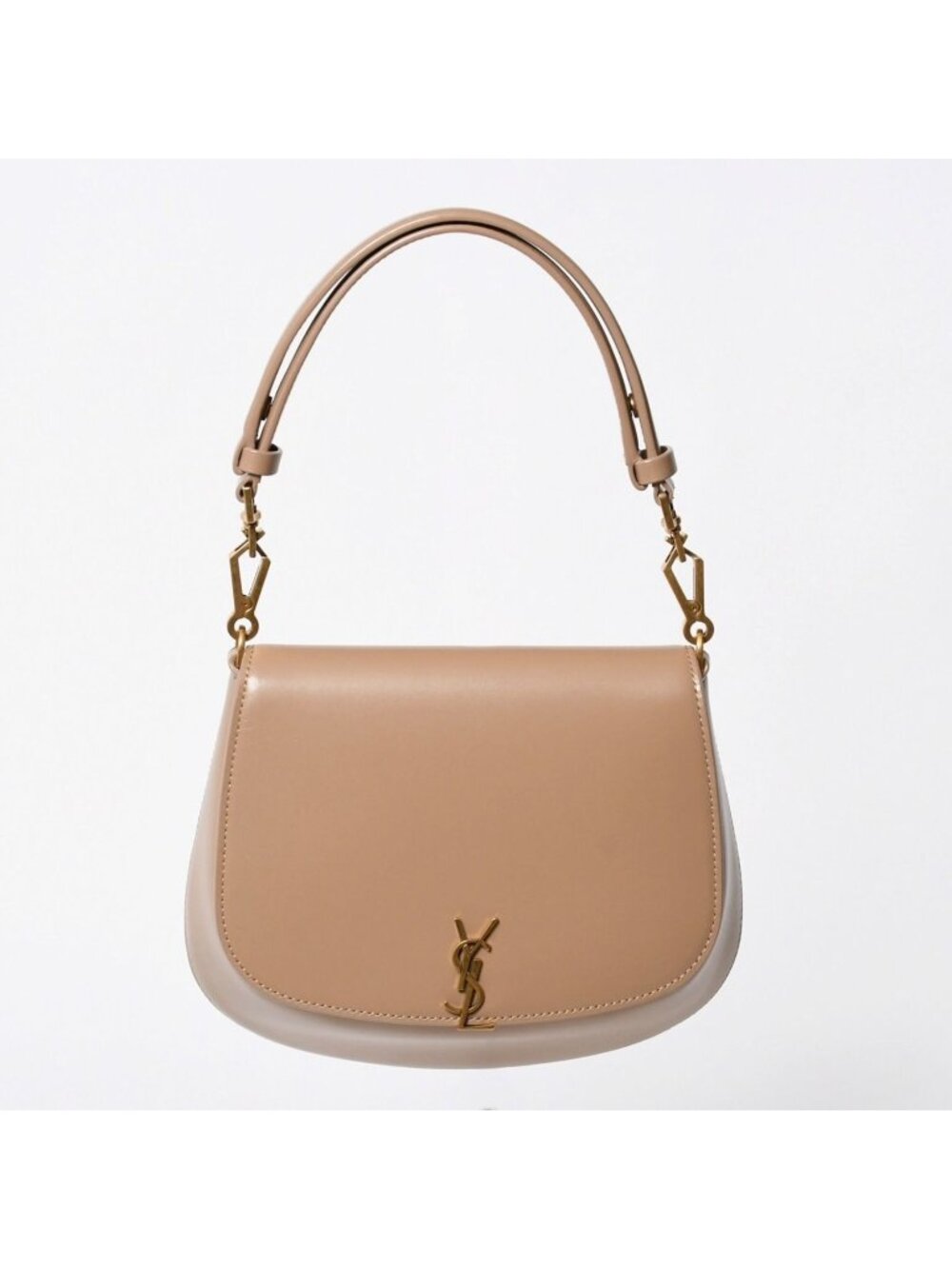 Saint Laurent Paris Voltaire Mini Bag Beige Leather Gold